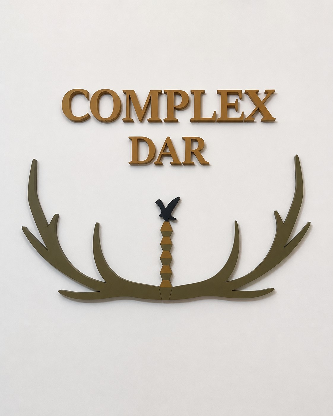 Complex Dar — logo și litere aurii